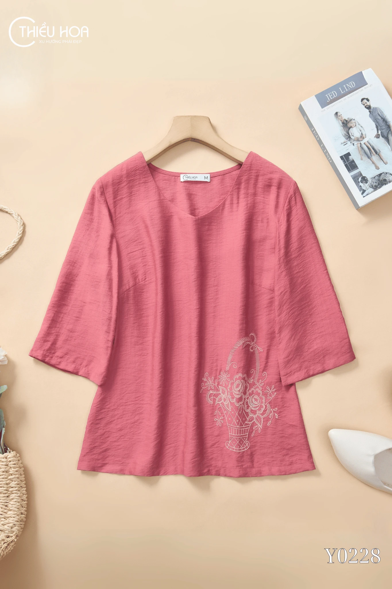 Áo Tơ Xước Thiết Kế AN5Y0228 - Áo Trung Niên Thiều Hoa